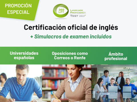 Promoción: Certificación de Inglés online 360ºLPT